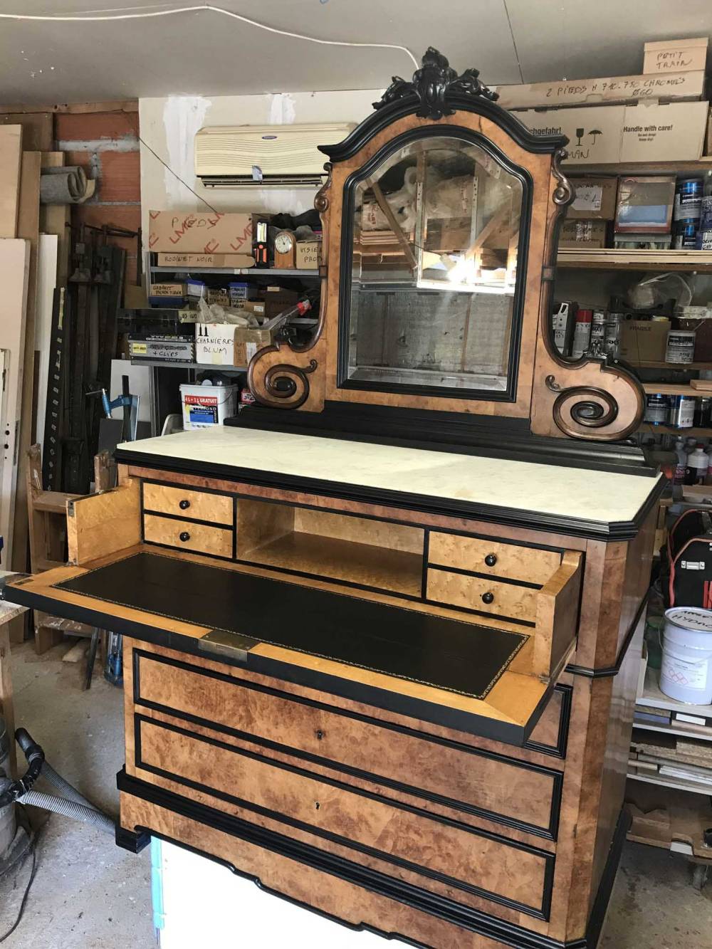 Commode-coiffeuse restaurée – XIXᵉ siècle (2)