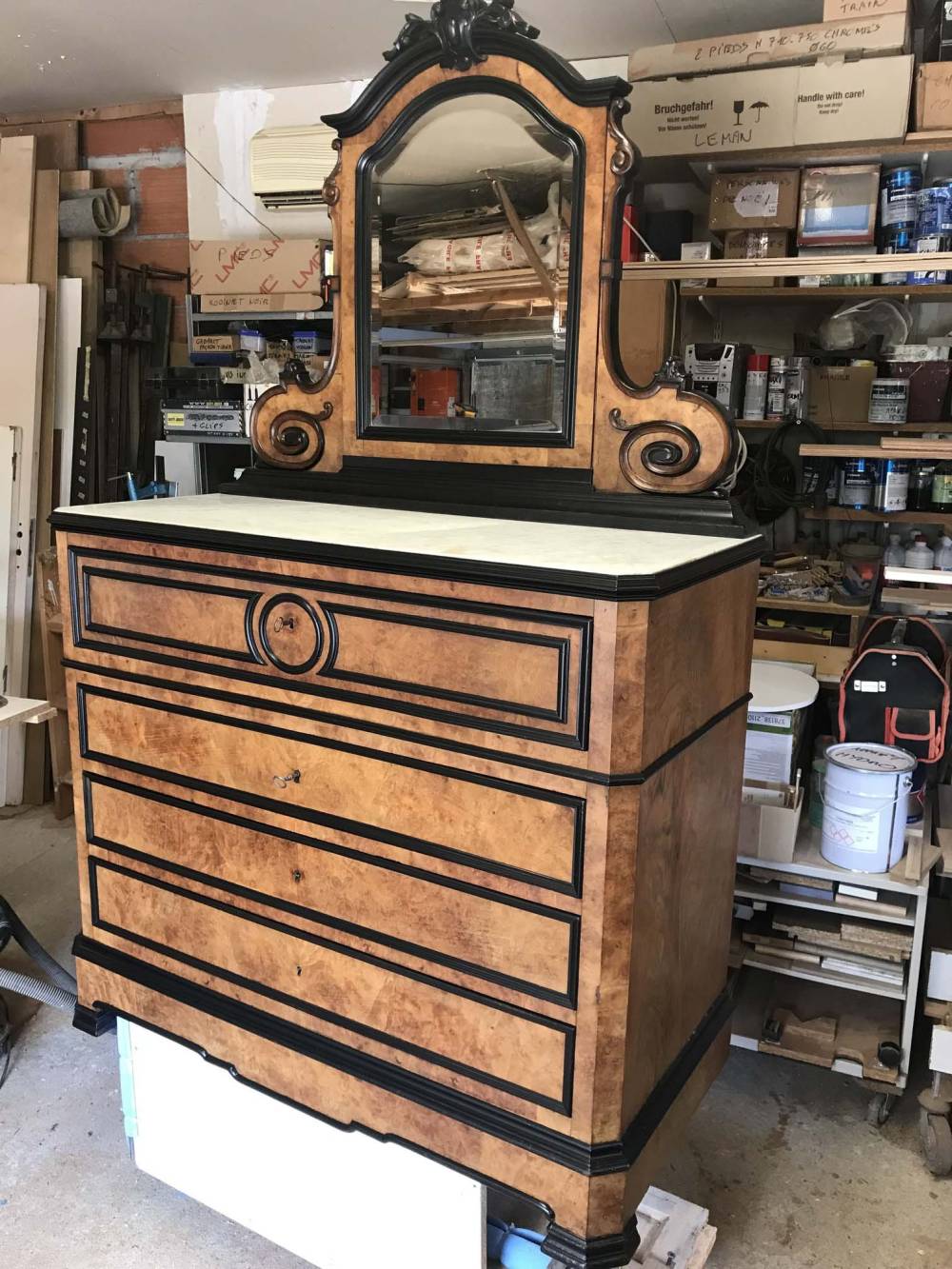 Commode-coiffeuse restaurée – XIXᵉ siècle (1)